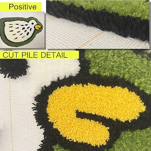 Miniatura 17 de Paño de acolchado primario grande de 45 x 45 pulgadas con rejilla blanca para pistola de acolchonamiento, tela de respaldo de alfombra primaria