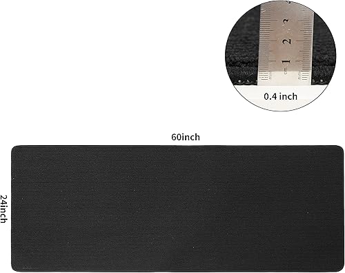 Miniatura 2 de COSY HOMEER Alfombras de cocina de 24 x 60 pulgadas, hechas de 100 % polipropileno con respaldo de caucho termoplástico, tapete de cocina suave,