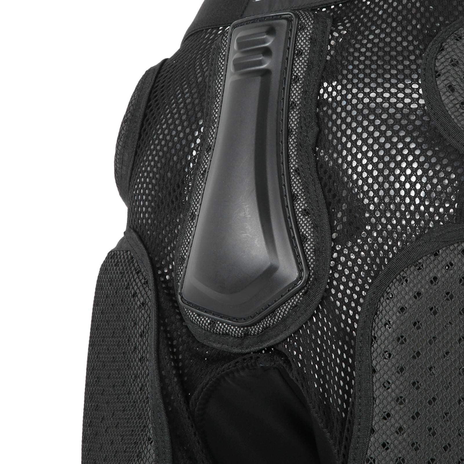 Pantalones Cortos de Ropa Interior para Ciclismo de Bicicleta, Pantalones Cortos Acolchados 3D, Protección para Cadera Y Trasero, Doble Protección para Cadera Protectora, Ciclismo de Coxis(Negro L)