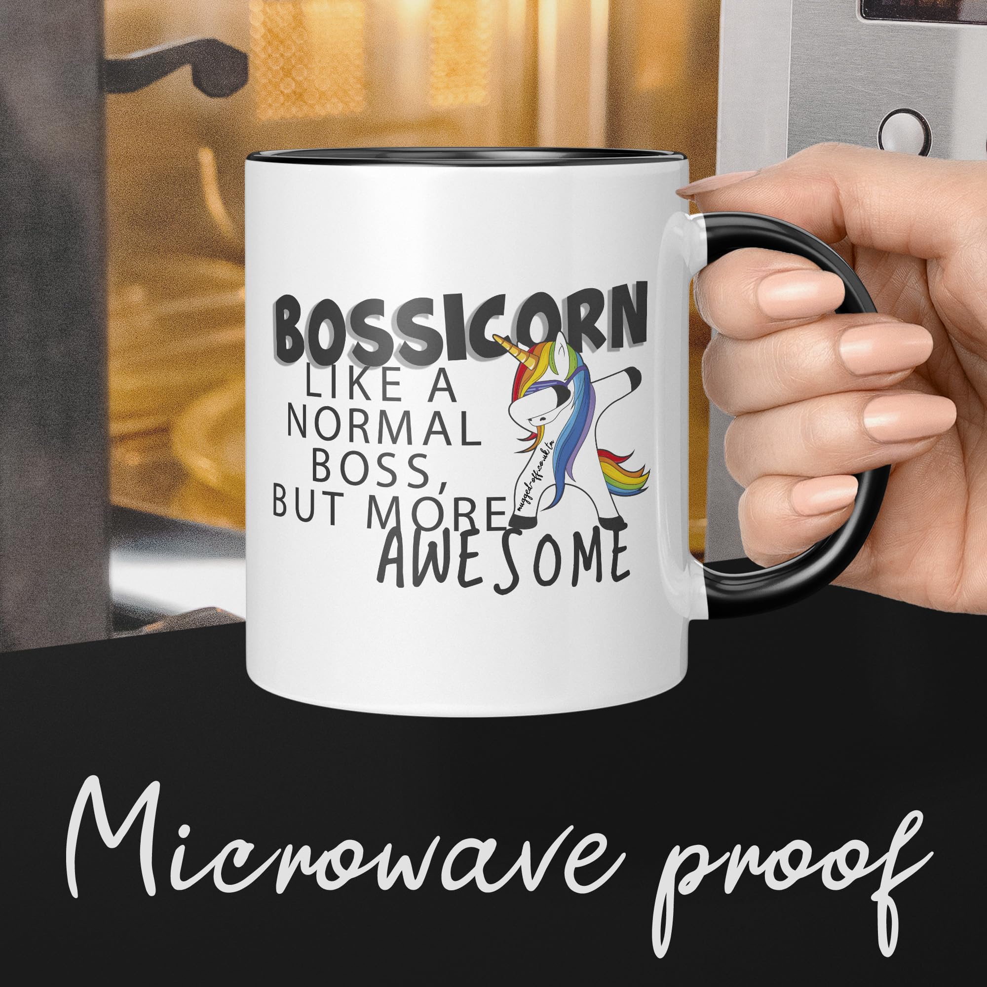 Best Boss Bossicorn boss Gift Mug Boss Gift Boss Leaving Gifts Boss Secret Santa 11oz Mug - Image 3