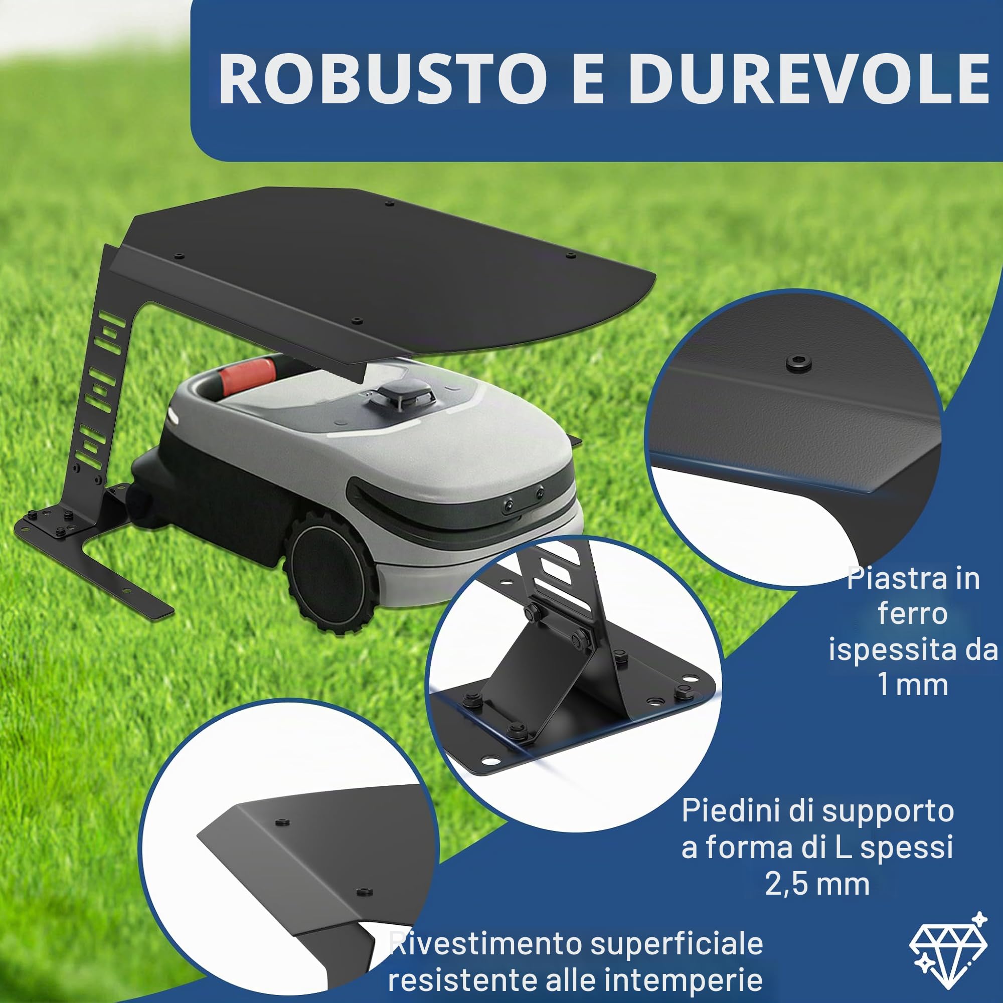 Aufun Garage per robot tosaerba, tettoia per robot tosaerba, garage per tosaerba, giardino e protezione dalle intemperie