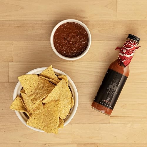 Miniatura 7 de Dandido Salsa negra  Salsa picante extrema  Con Carolina Reaper y pimientos picantes exóticos  Añade un toque extra picante de calor dulce a la