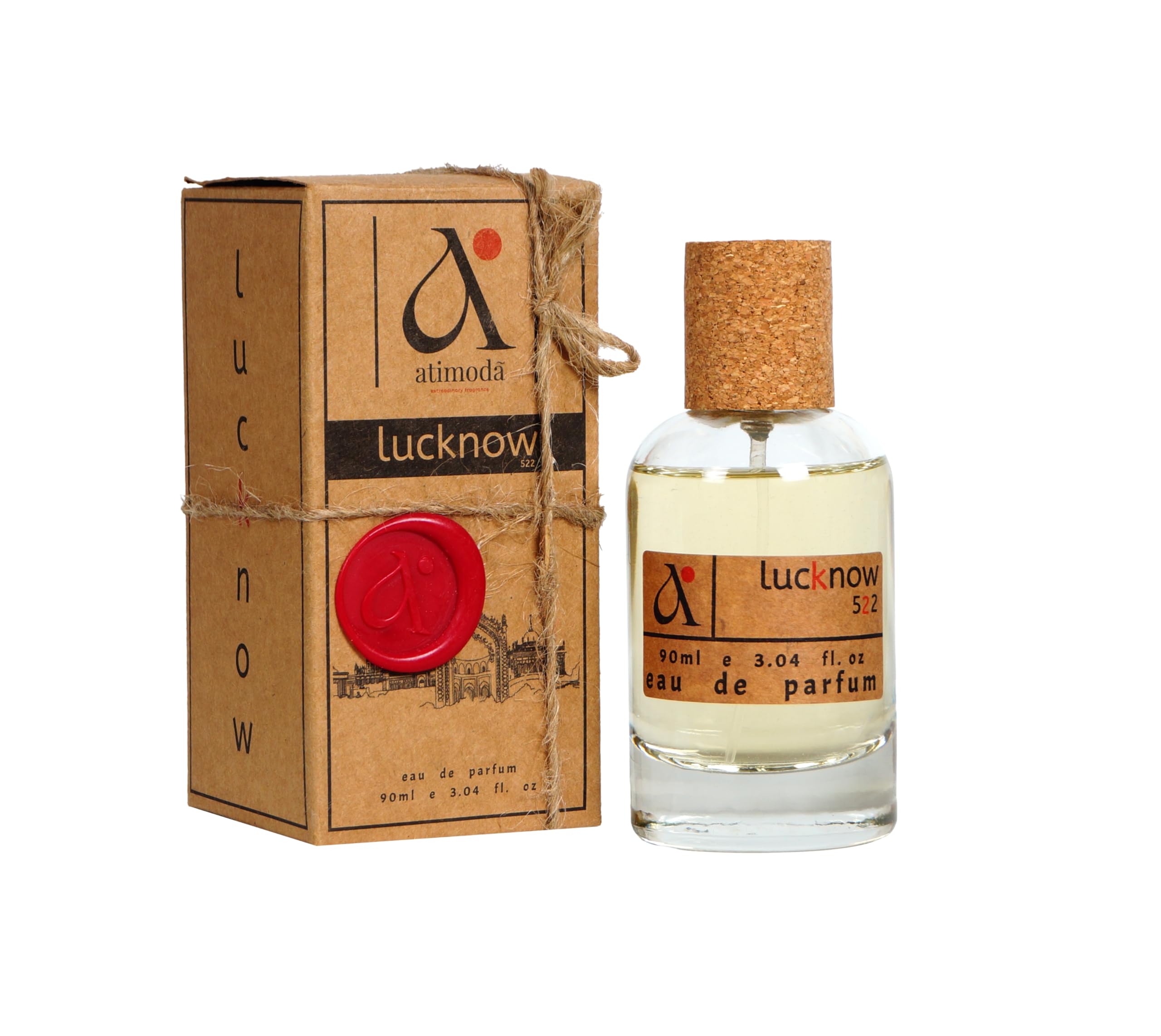 ATIMODA Lucknow Luxury Unisex Eau de Parfum (EDP) - 90ml | Long Lasting Fragrance | Blend of Cardamon, Vanilla | Evoke A Sense of Energy |Gift for Men & Women, Everyday Use