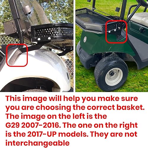 Miniatura 5 de Huskey Parts Company Heavy Duty Front Clay Basket Outer Cargo Utility Basket Compatible with EZGO TXTRXVVALORS4LIBERTY Club Car