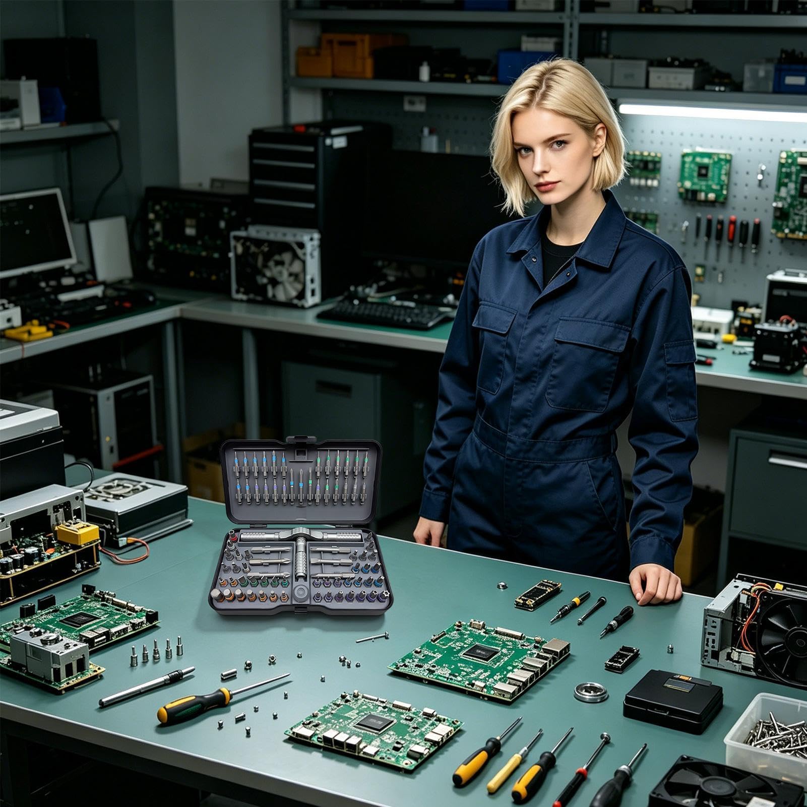 Zestaw Śrubokrętów Z Grzechotką Ręczne narzędzie magnetyczne z odłączaną | Zestaw precyzyjnych wkrętaków Do Montażu Mebli, Naprawy Elektroniki, Konserwacji