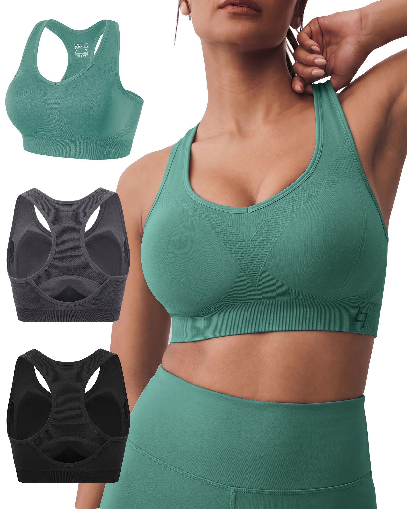 FITTIN Racerback Sports Bra for Plus Size