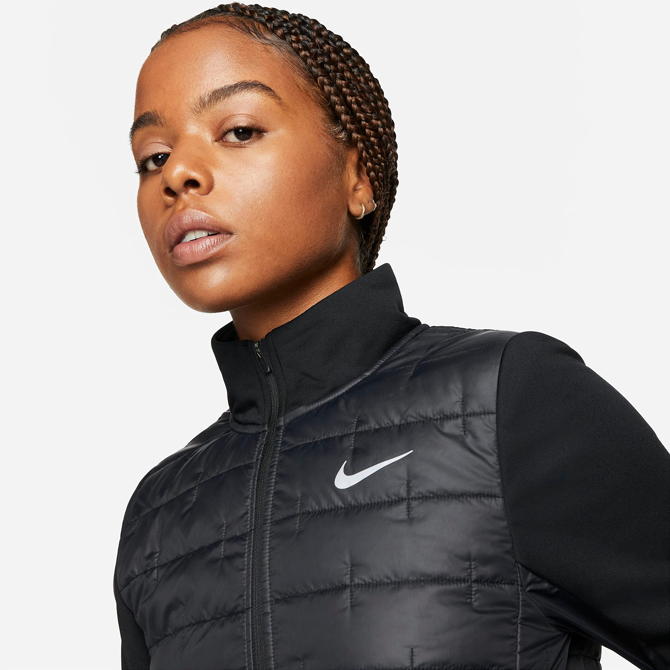 Nike Therma damska kurtka do biegania z syntetycznym wypełnieniem, zapinana na zamek błyskawiczny