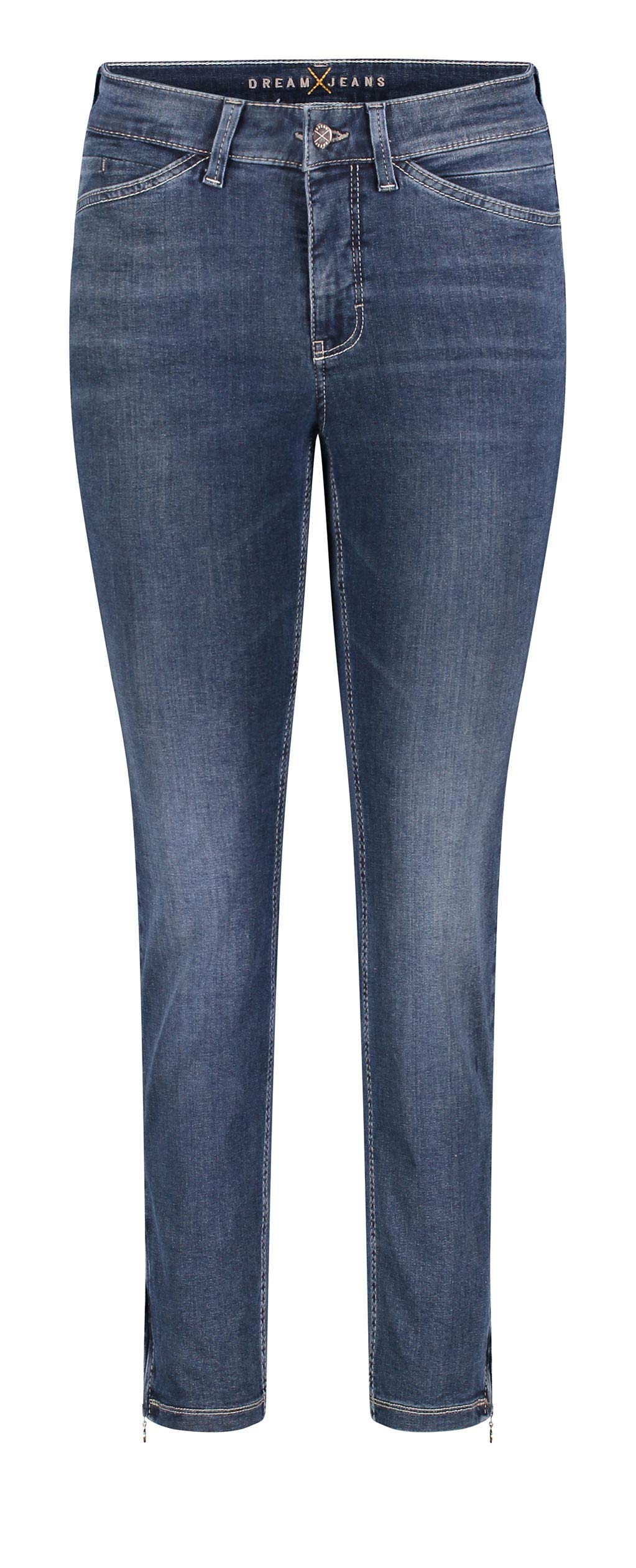 MAC Damen Straight Leg Jeanshose Dream Summer – Blau D853, Größe 34 / L27