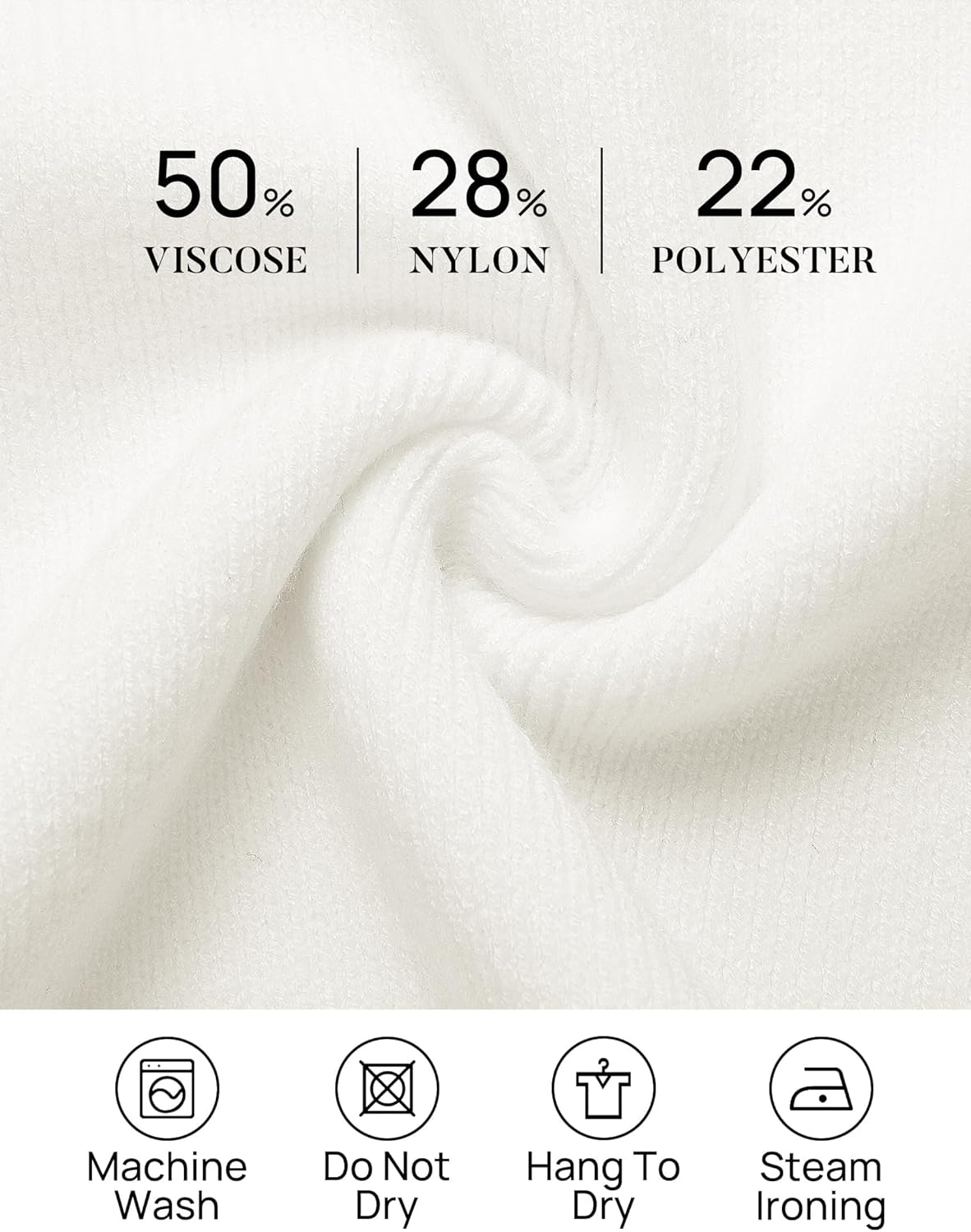 ZESICA Women's 2026 Spring Turtleneck Sweater Dress Oversized Long Lantern Sleeve Casual Knit Pullover Mini Dresses - Image 5