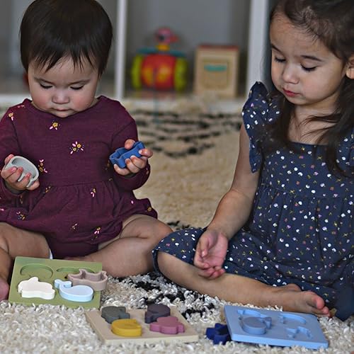 Miniatura 7 de ROSIE BEE Juguete de silicona con forma de animal para niños niños pequeños bebés juguetes de mordedor para bebés apilado anidación clasificación