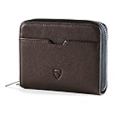 Mayfair Premier Leather Zip Wallet - Ultimate RFID Safety, Streamlined for Style & Functionality for Men and Women