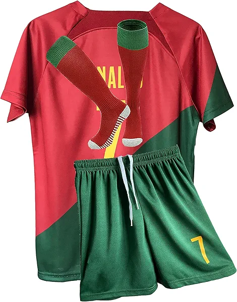 Boys Soccer Jerseys Training Uniform Soccer Jerseys for Kids Youth Soccer Fans Jerseys Gift Kit Set