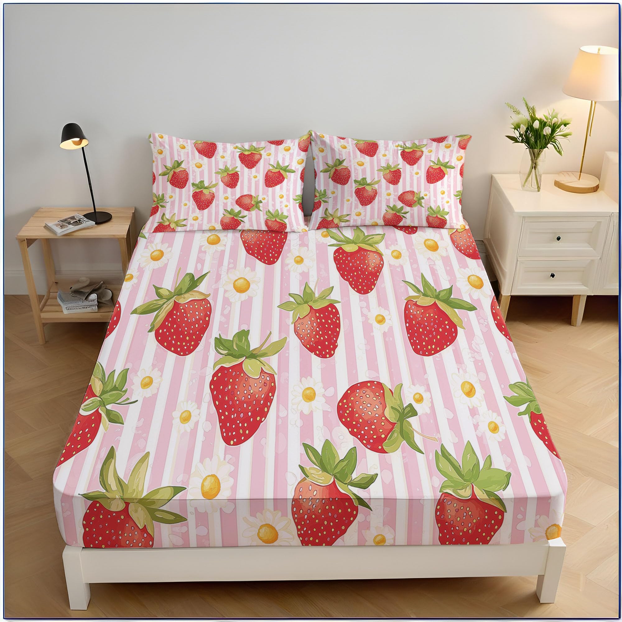 Drap housse 140x200 bonnet 30 cm pour matelas épais