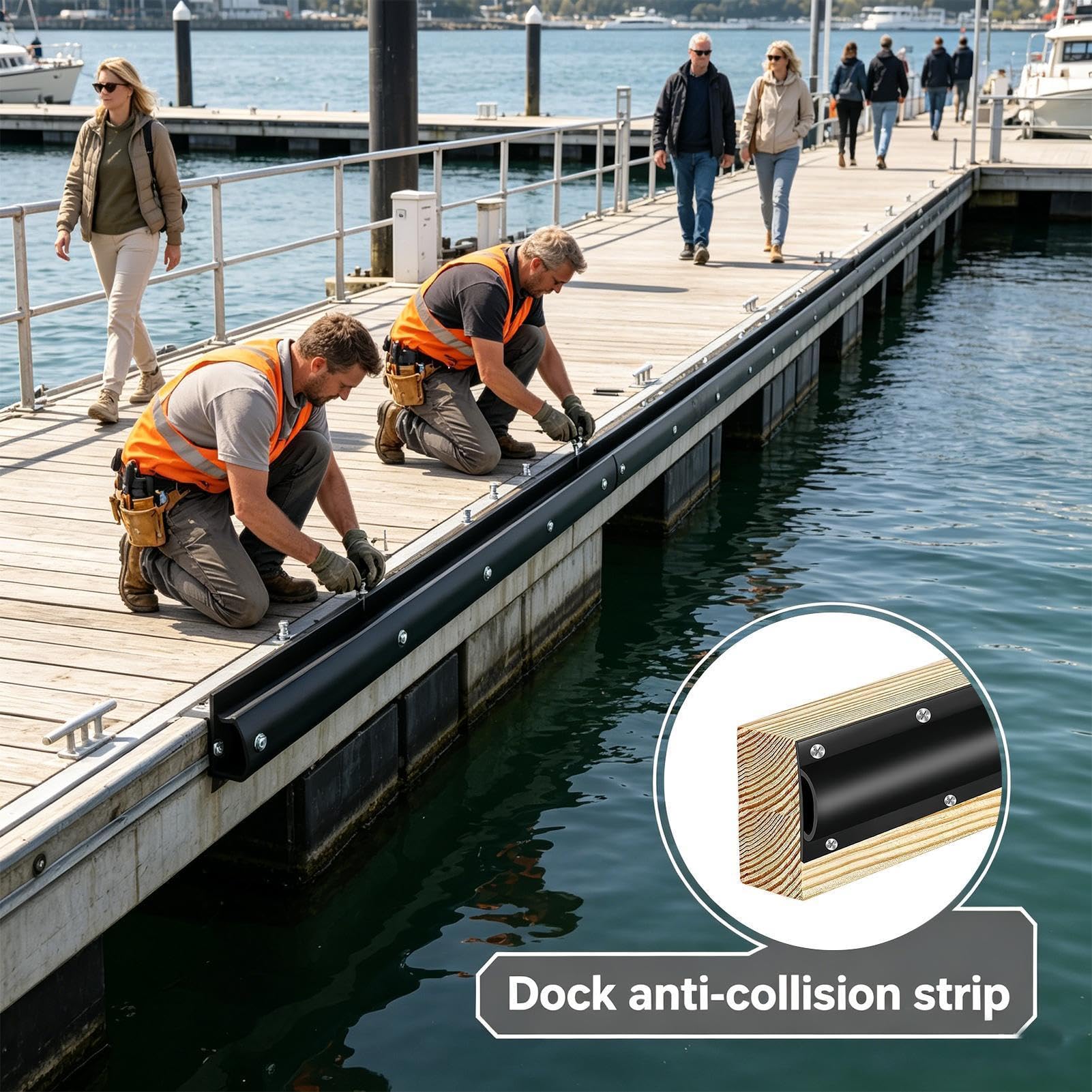 Defensas De Muelle Protectores De Goma | Defensas De Muelle Para Bordes Para Yate Kayak Bass Pontón Rampa Cubierta Playa Residencias En Áreas Costeras Instalaciones