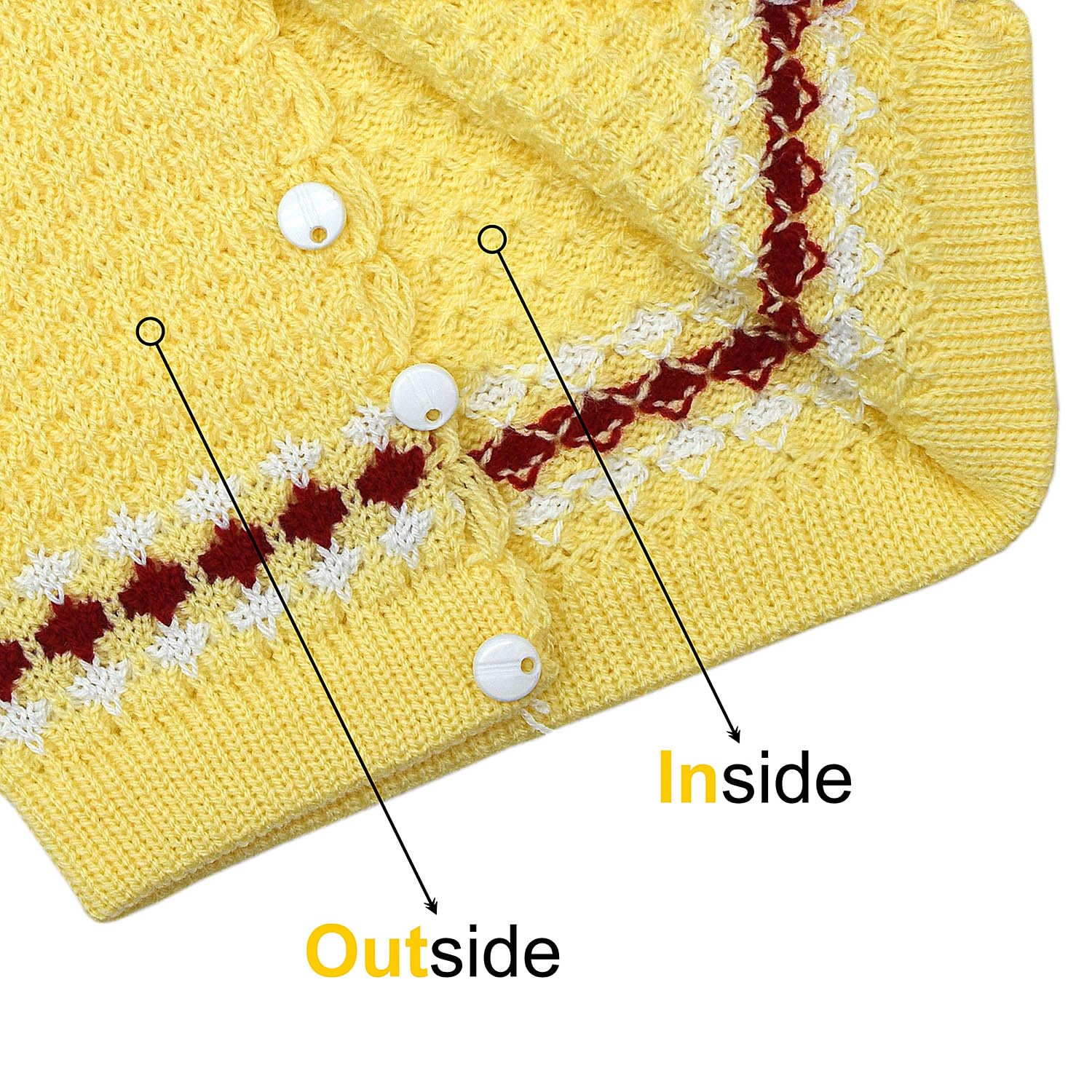 KIDSKA Woolen Sleeveless Sweater for Kids/Baby Girl Soft Woolen Sweater Suit(Multicolor, 9 to 12 Months) Pack of 3 - Image 8 thumbnail