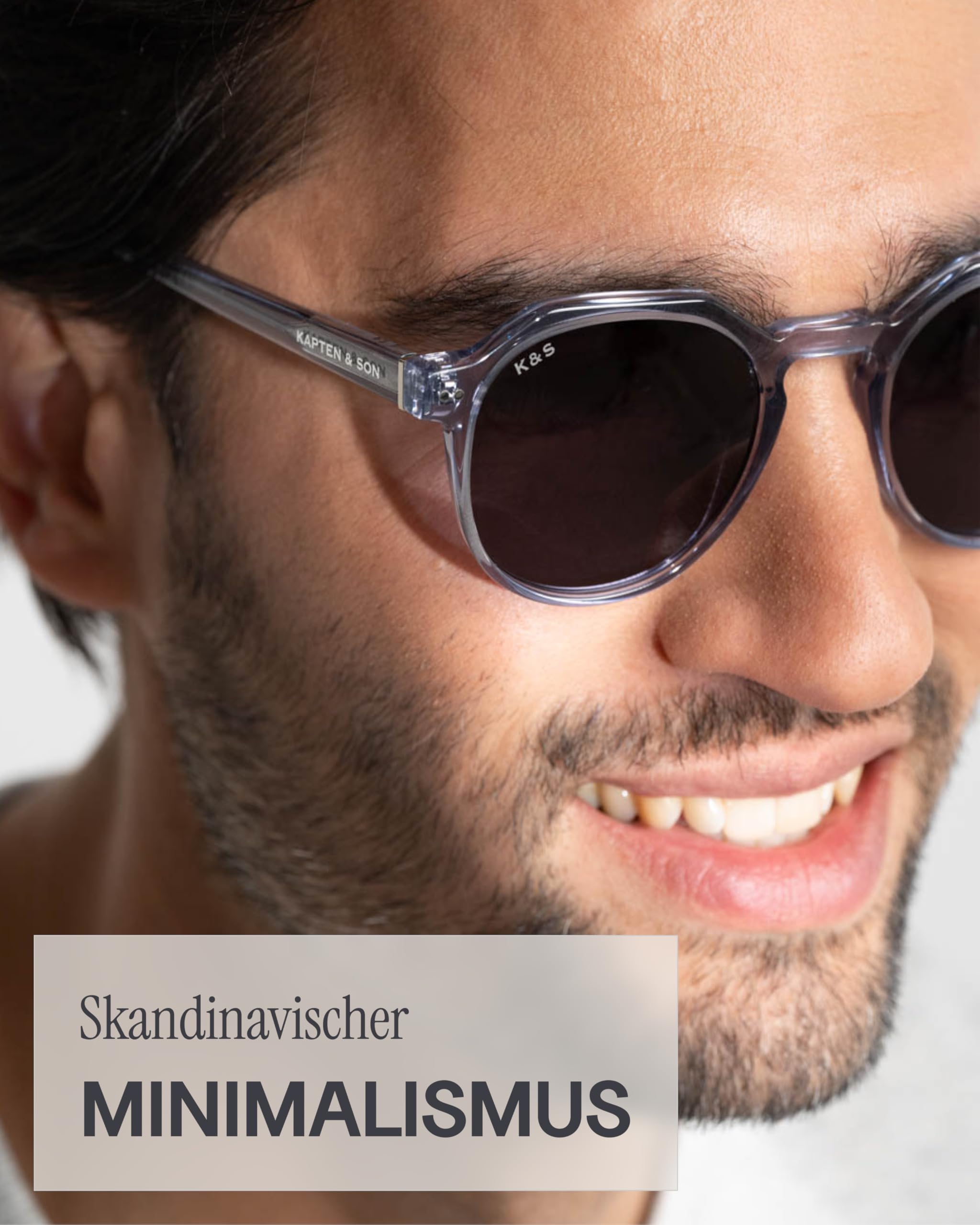 Kapten & Son Sonnenbrille Manila | Sonnenbrille Damen & Herren mit Sonnen- und UV-Schutz | Stylische, runde Gläserform | Unisex Sunglasses
