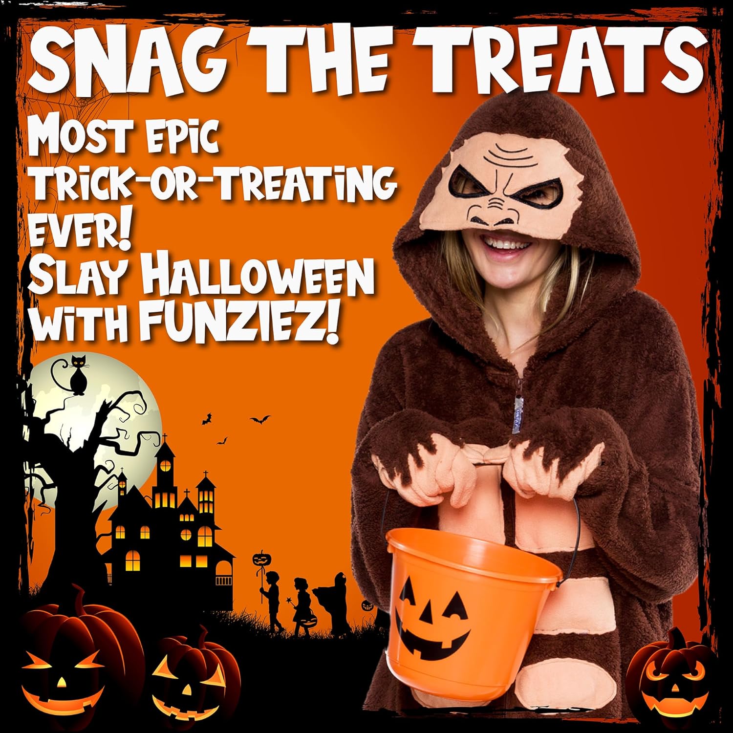 Funziez! Sasquatch Costume- Bigfoot - Halloween Adult One Piece - Image 2