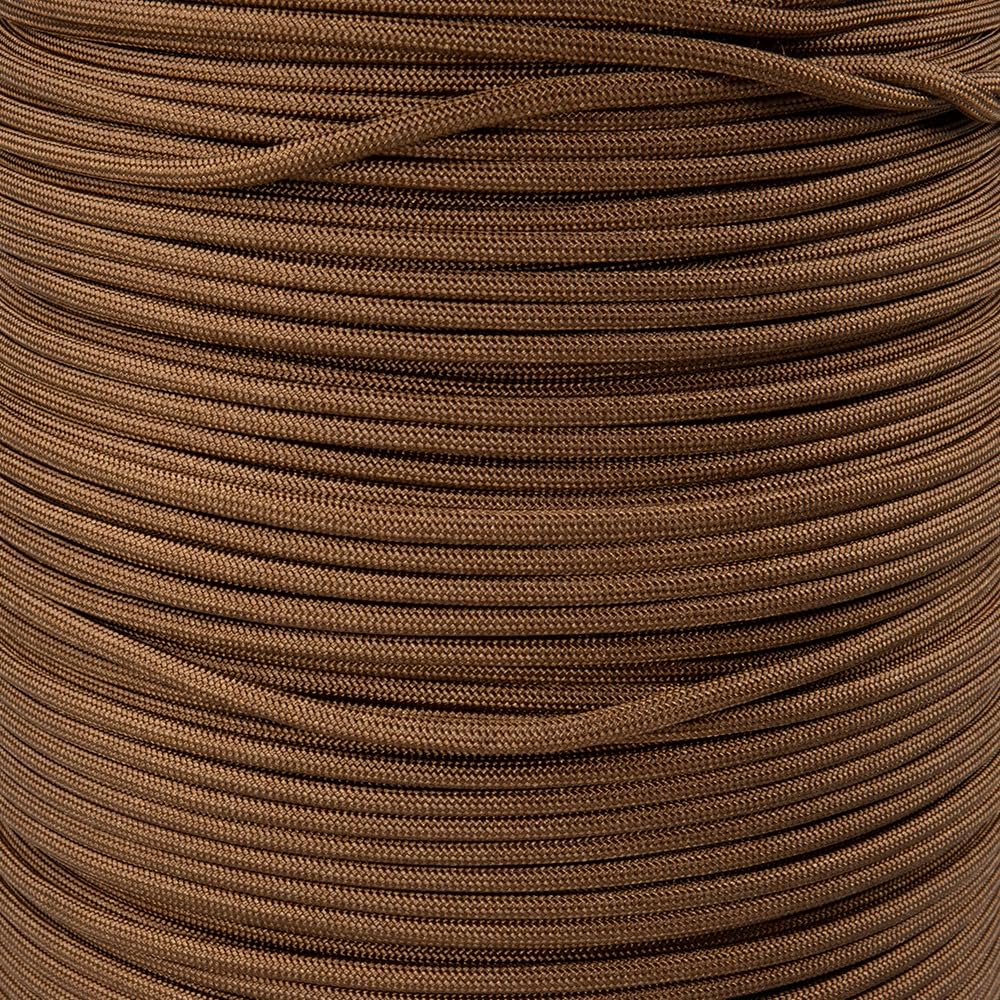 Paracord Planet Solid Color 550lb Paracord – 7 Strand Type III Nylon Cord for Indoor and Outdoor Tasks – Copper (25 ft)
