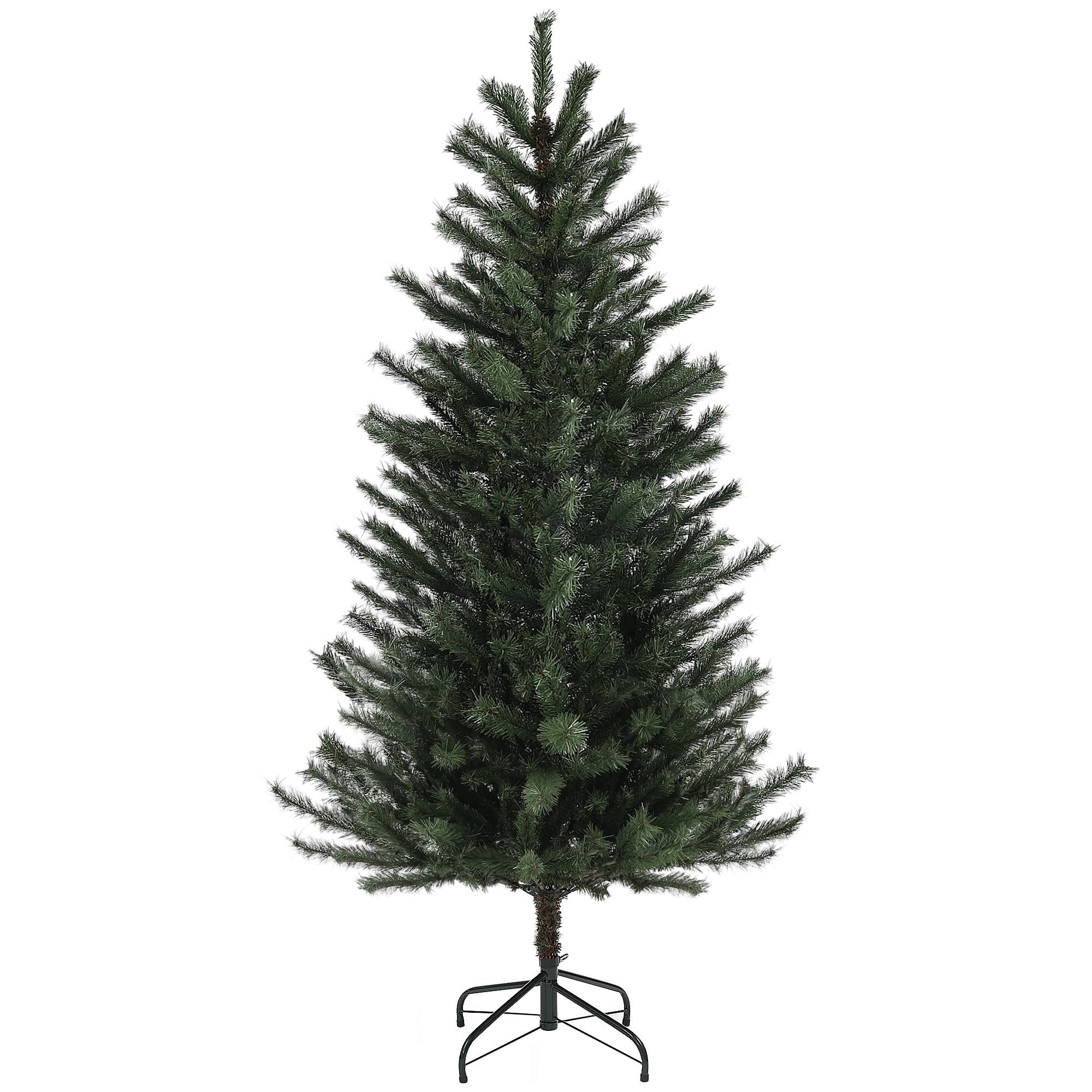 HOMCOM Sapin de Noël Artificiel 180 cm Arbre de Noël 467 Branches Vert | Support en Acier Pliable, Effet Réaliste
