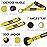 WALITO Resistance Bands Set - Exercise Bands with Handles, Door Anchor, Legs Ankle Straps, for Heavy Resistance Training, Physical Therapy, Muscle Training, Yoga, Home Workouts, Gym (Yellow 150Lbs)