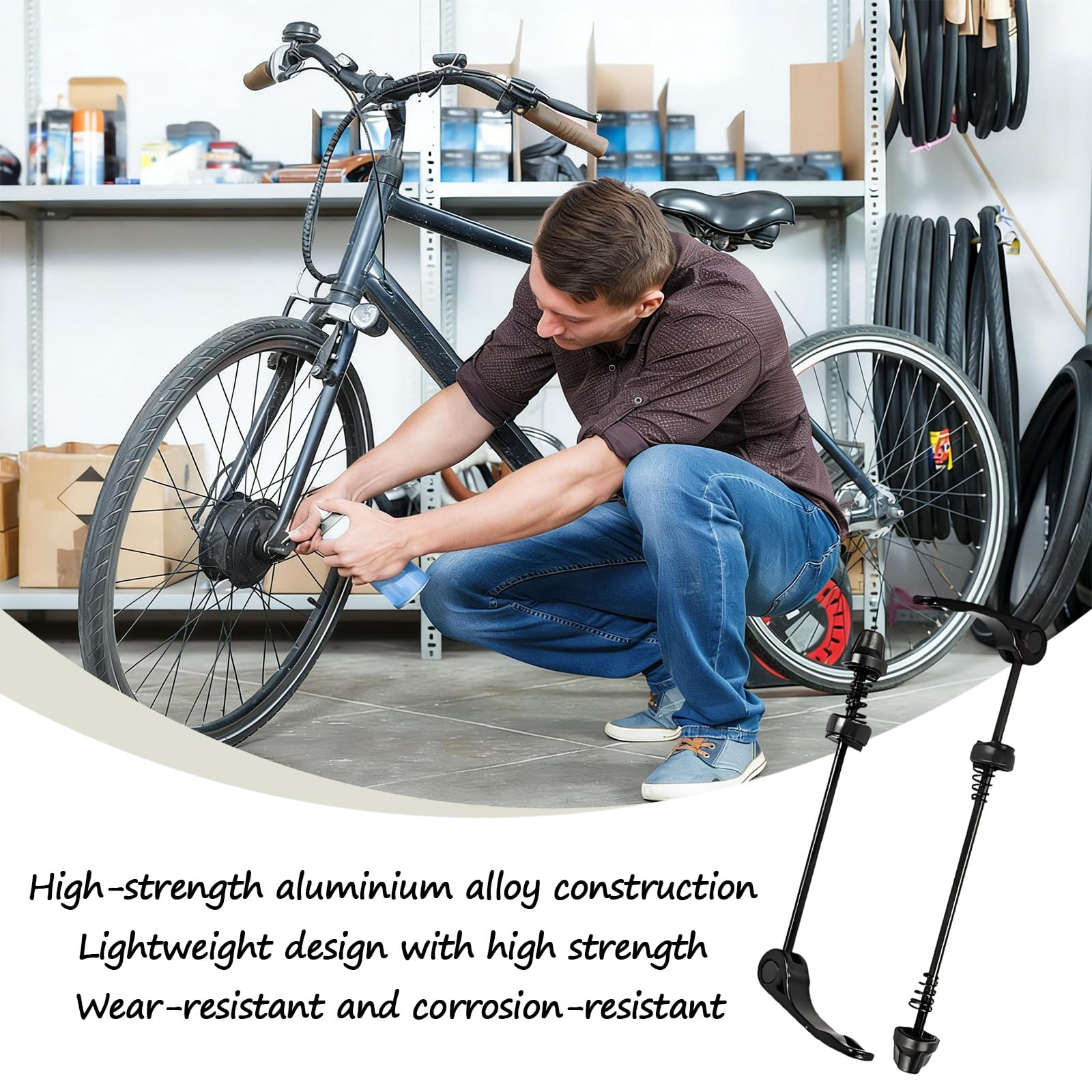 schnellspanner rennrad leicht Zerabidpro Fahrrad Schnellspanner, 2 Stück Schnellspannset Schwarz Extra Vorderrad PEDALSCLEATS & PARTS $1,600 ❌Sold Avanti Corsa Farbe:Mulberry