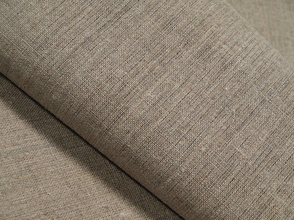BELARUSSIAN LINEN Natural Linen Canvas Excellent Choice of Artists Art Painting Width 87 inches x 50 inches, 1 Piece, Oil Paint, Brown