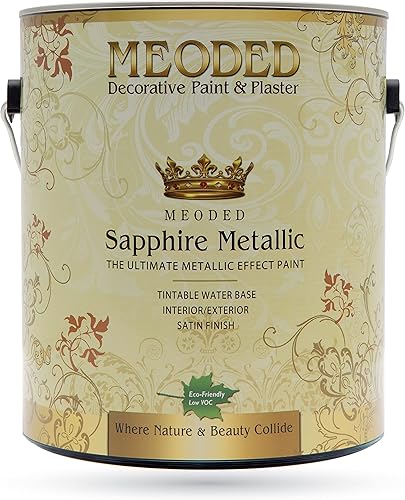 Miniatura 7 de Meoded Paint & Plaster  Pintura Metálica Zafiro  Interior y Exterior  Pintura Metálica a Base de Agua