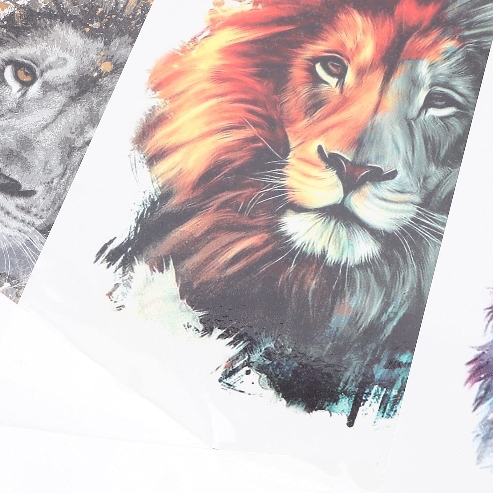 Body Art Tattoo Stickers 5 Sheets Animal Pattern Fake Tattoo Decals Temporary Tattoo Stickers - Image 3