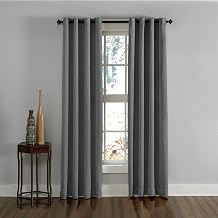 Curtainworks Lenox Grommet Curtain, 50 x 84 in, Grey, 1 Panel