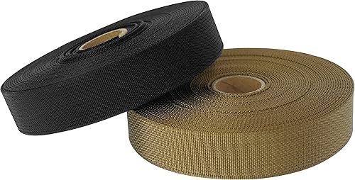 Miniatura 9 de GM CLIMBING MilSpecs MIL-W-17337 - Correas de nailon planas de 1200 libras para artículos tácticos, correas de mochila, bucles, eslingas, adaptador