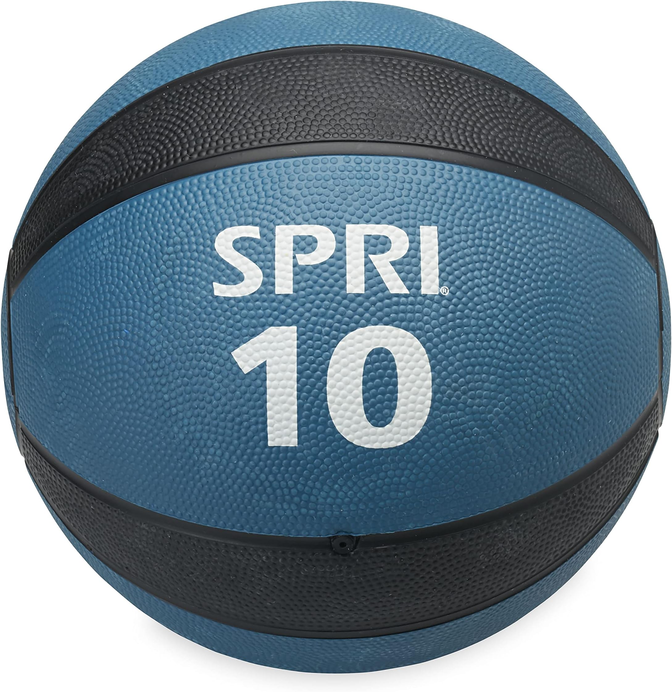 SPRI Medicine Ball - Exercise Workout Ball for Endurance Training - Thick Walled Heavy-Duty Textured Surface, Easy-to-Read Weight Label - Multi-Use Fitness Tool - Durable Construction