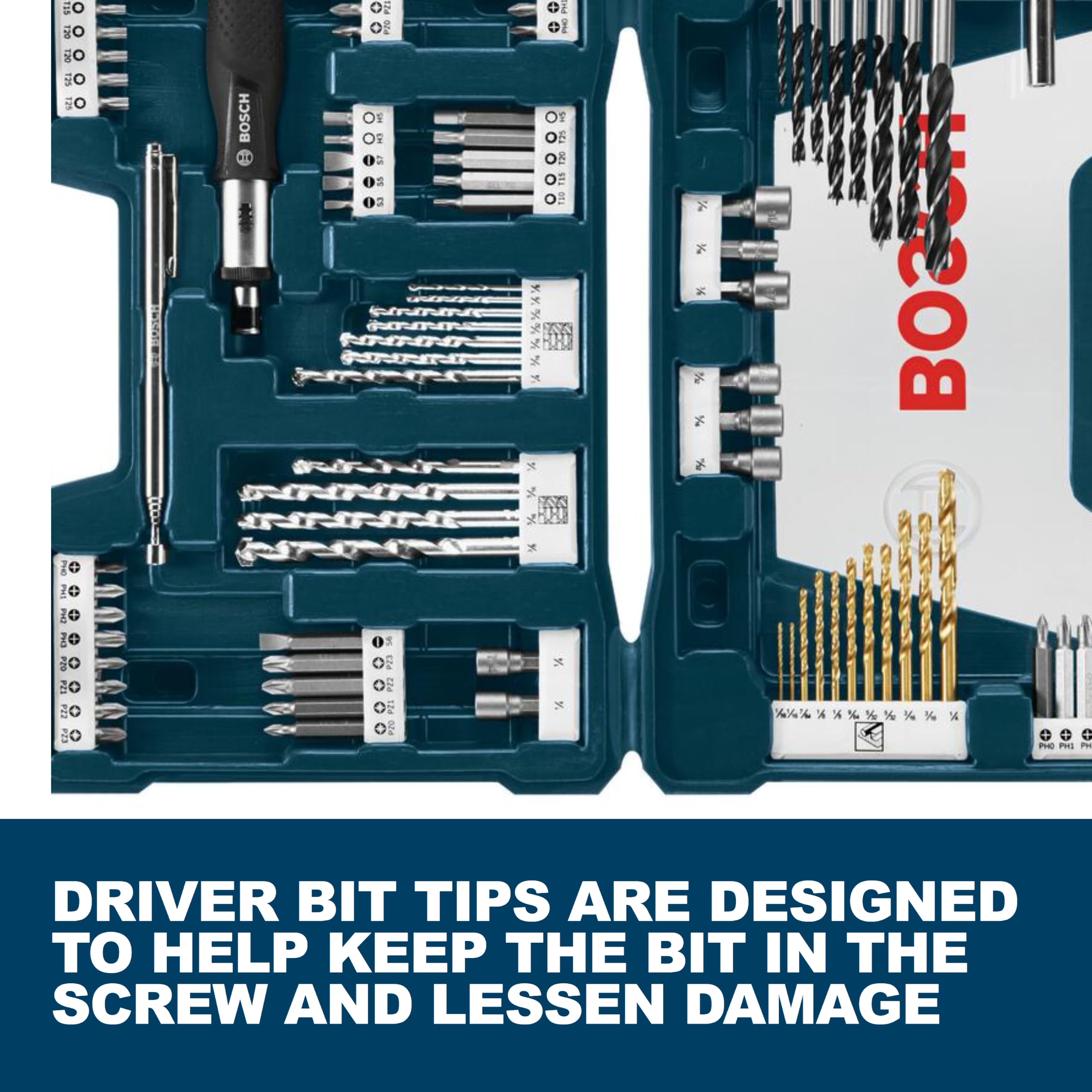BOSCH Ms4091 Kit de perçage et de conduite 91 pièces