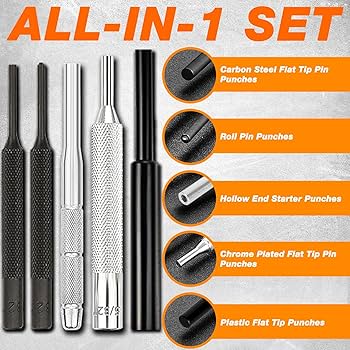 BESTNULE Punch Set, Punch Tools, Roll Pin Punch Set, Made of