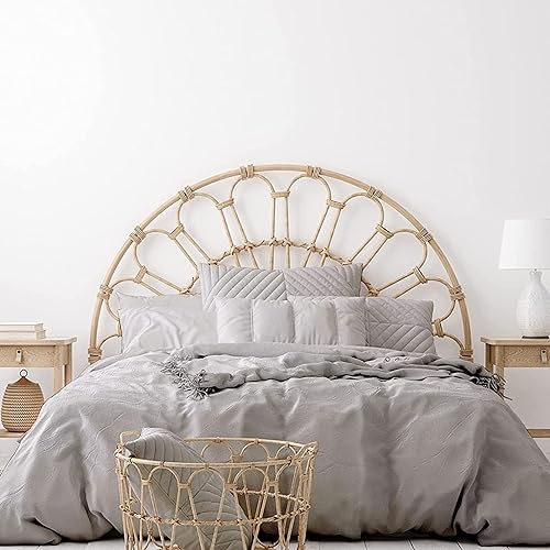 Pacific Cotton Juego de sábanas estéticas, juego de ropa de cama de satén de algodón suave y transpirable con sábana bajera de bolsillo profundo,