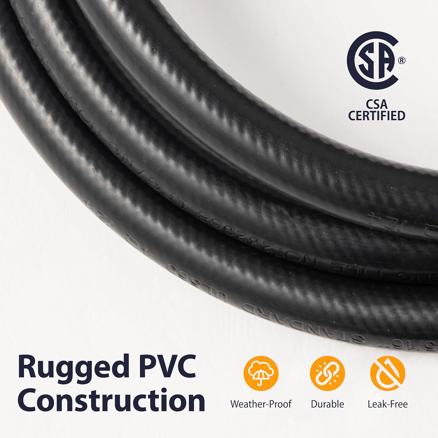 Propane Regulator Hose With Valve, 6FT with adaptor QCC-1 Quick Connect, 3/8" Female Flare, CSA Certified, Connect for Weber Charbroil Grill, Patio Heater, Fire Pit