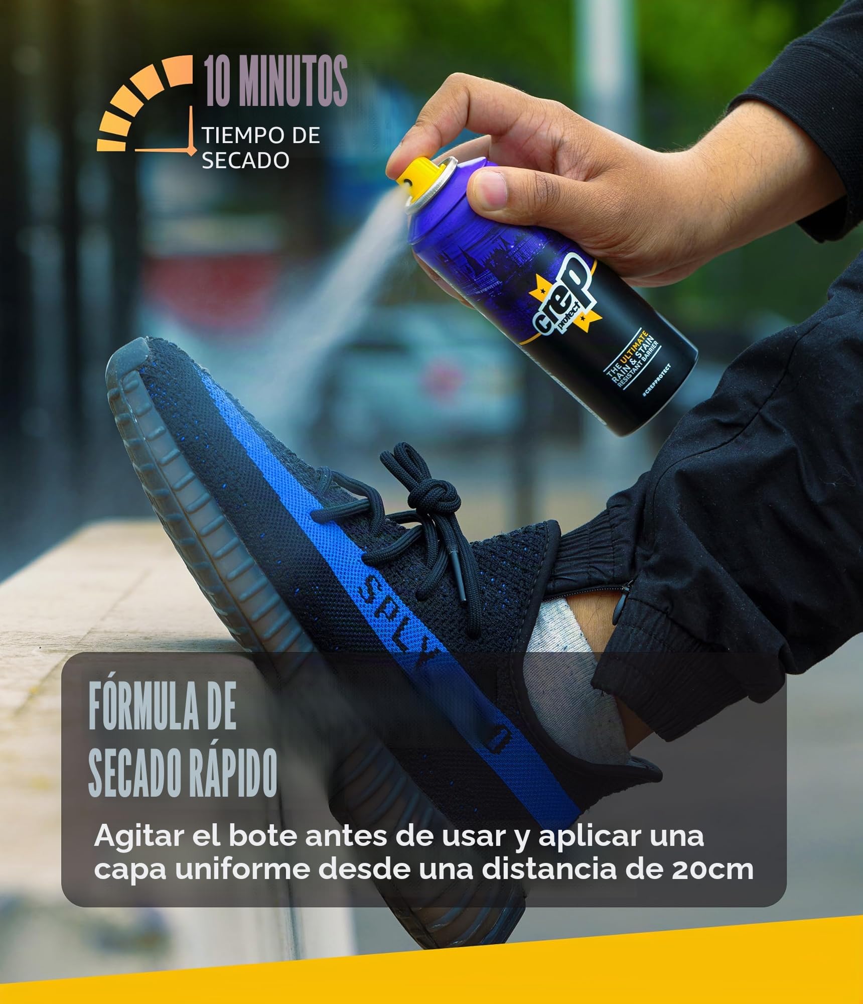 Crep Protect 200ml Protector impermeable para cuero nobuck ante lona zapatillas