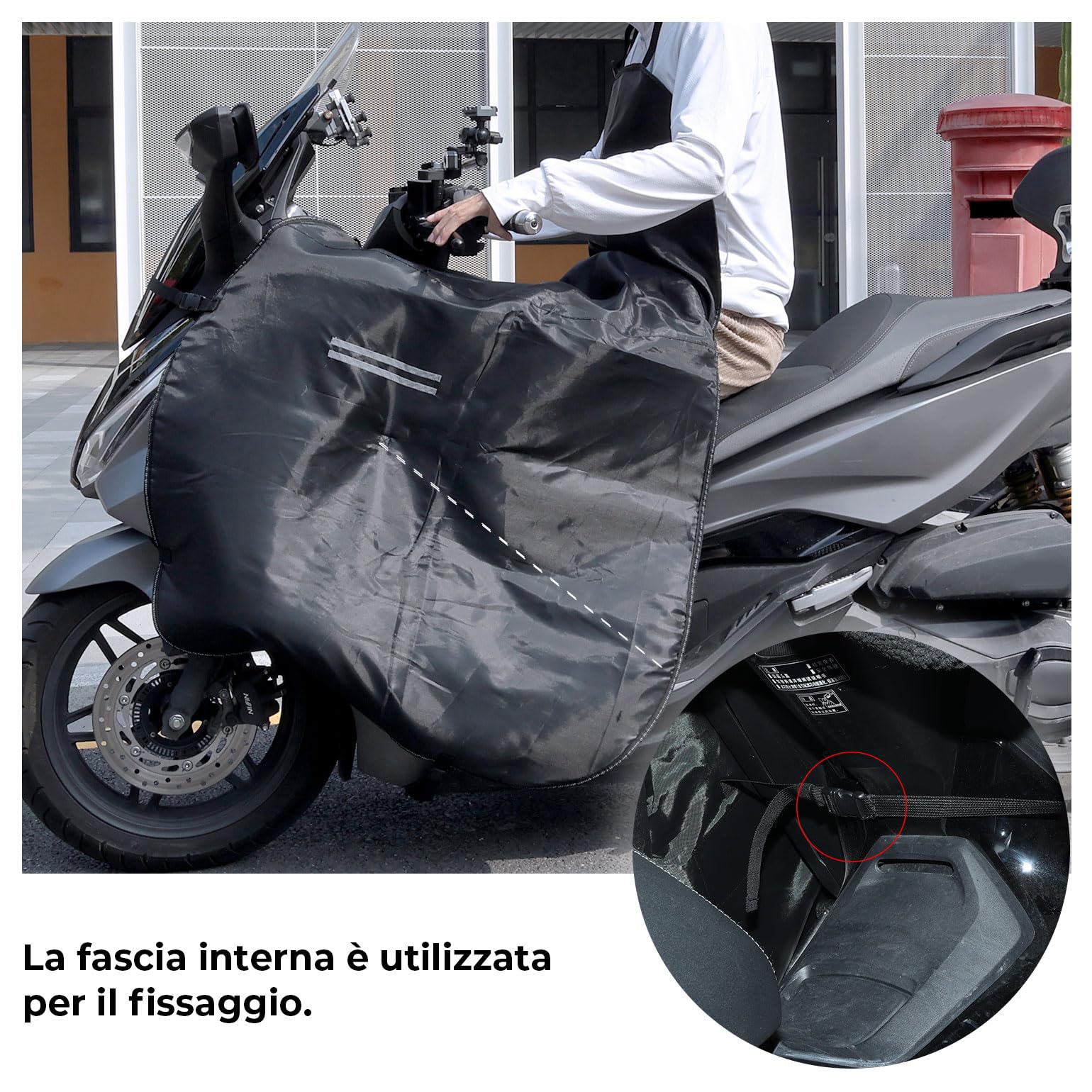 KEMIMOTO Protector de piernas a prueba de viento