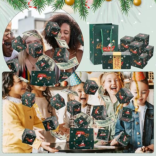 Miniatura 7 de 12 cajas de regalo sorpresa, caja de regalo de explosión de Navidad, cajas de regalo emergentes, caja de cumpleaños sorpresa para Navidad y