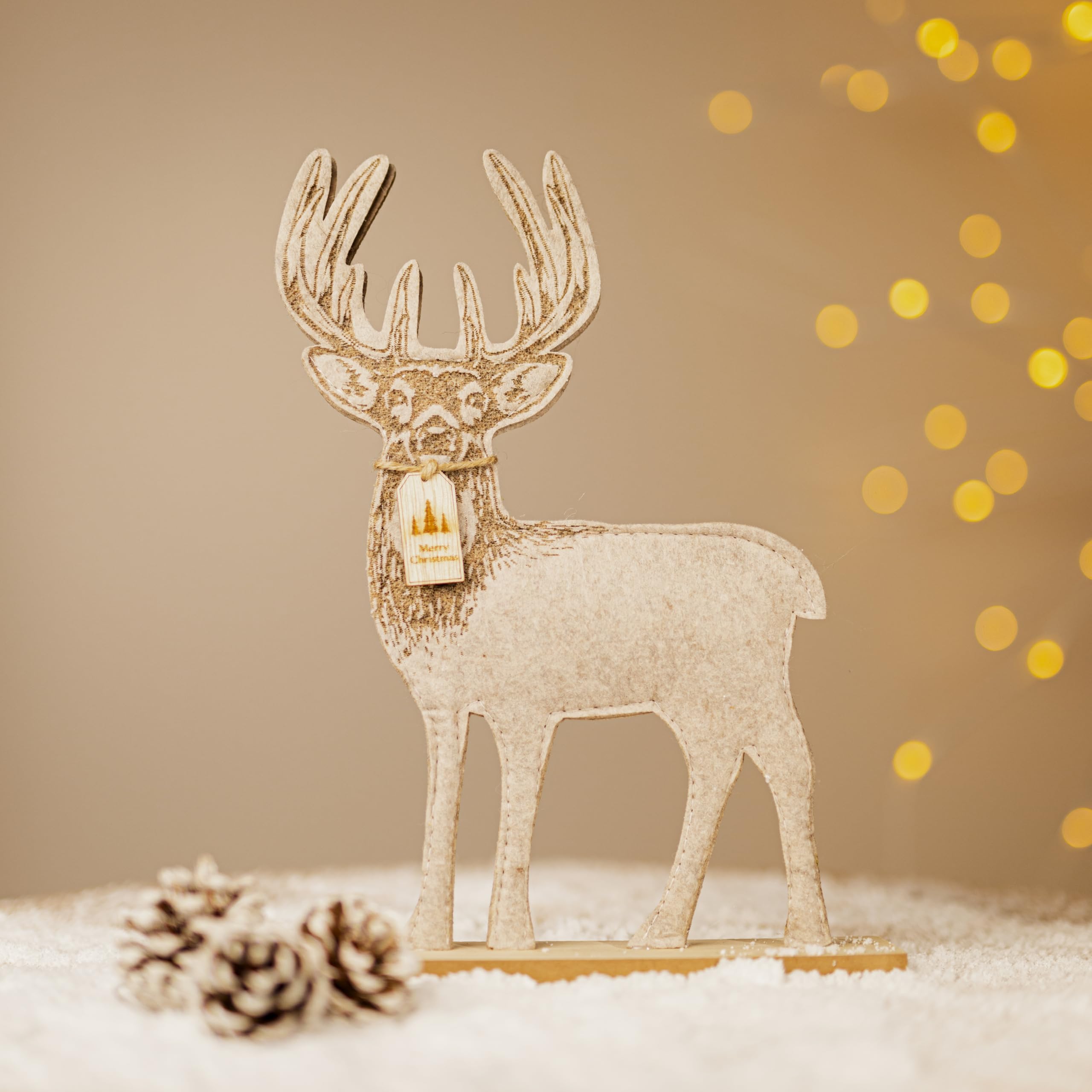 Marco Paul Wooden Reindeer Christmas Decorations - Image 4