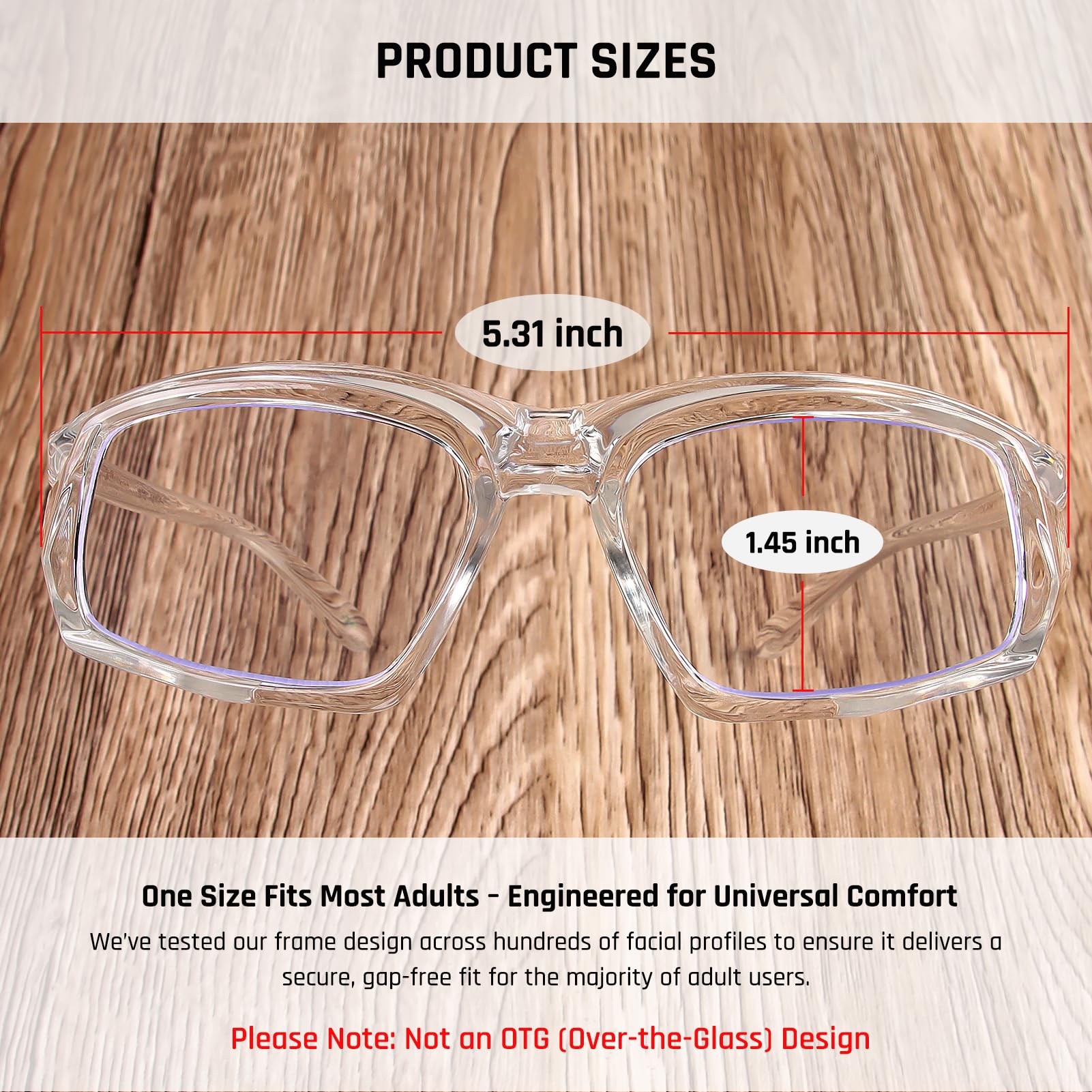 MORK&SUKY Gafas de seguridad para hombres y mujeres, gafas protectoras antivaho con protectores laterales para carpintería, trabajo de laboratorio, construcción.