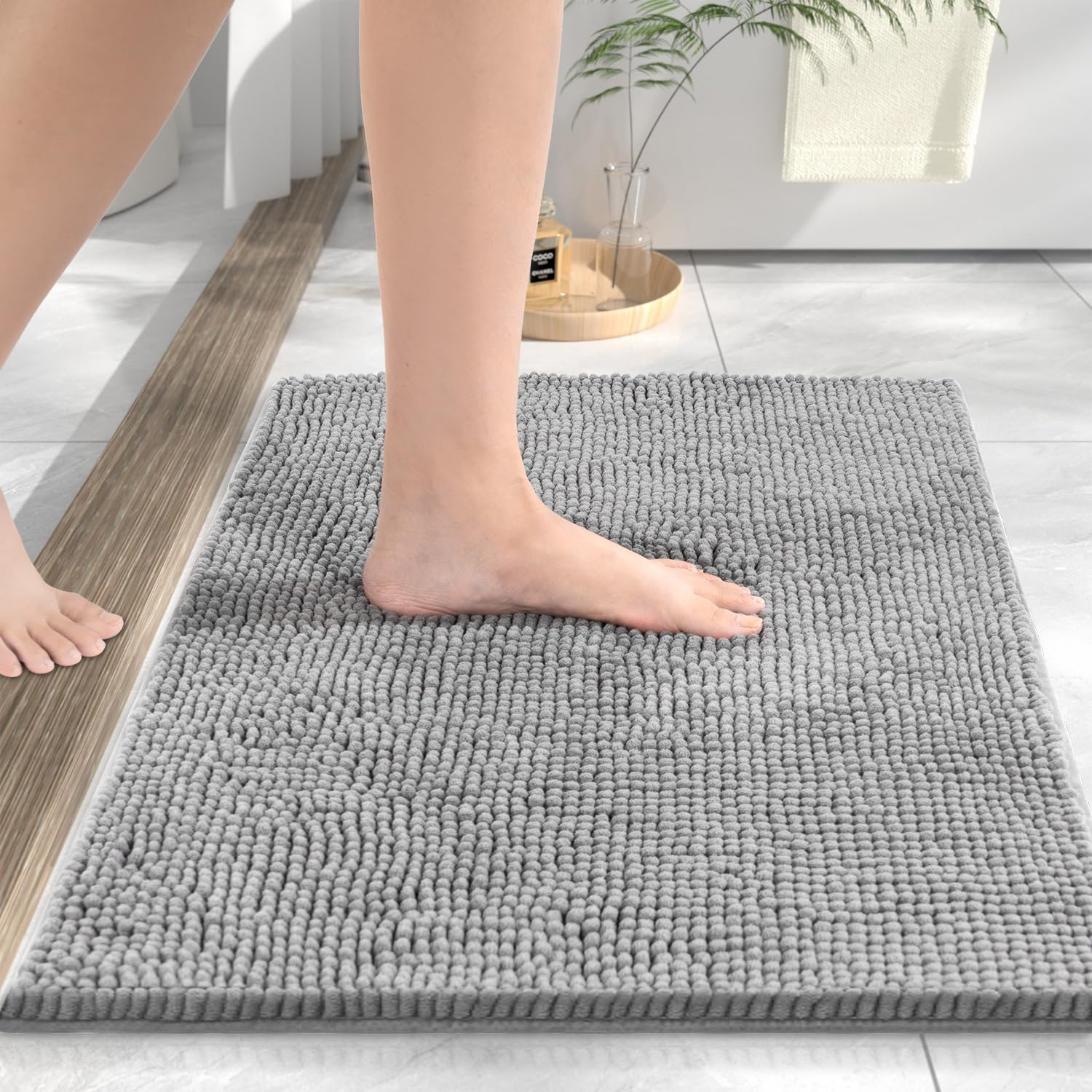 hitslam tapis de bain en chenille