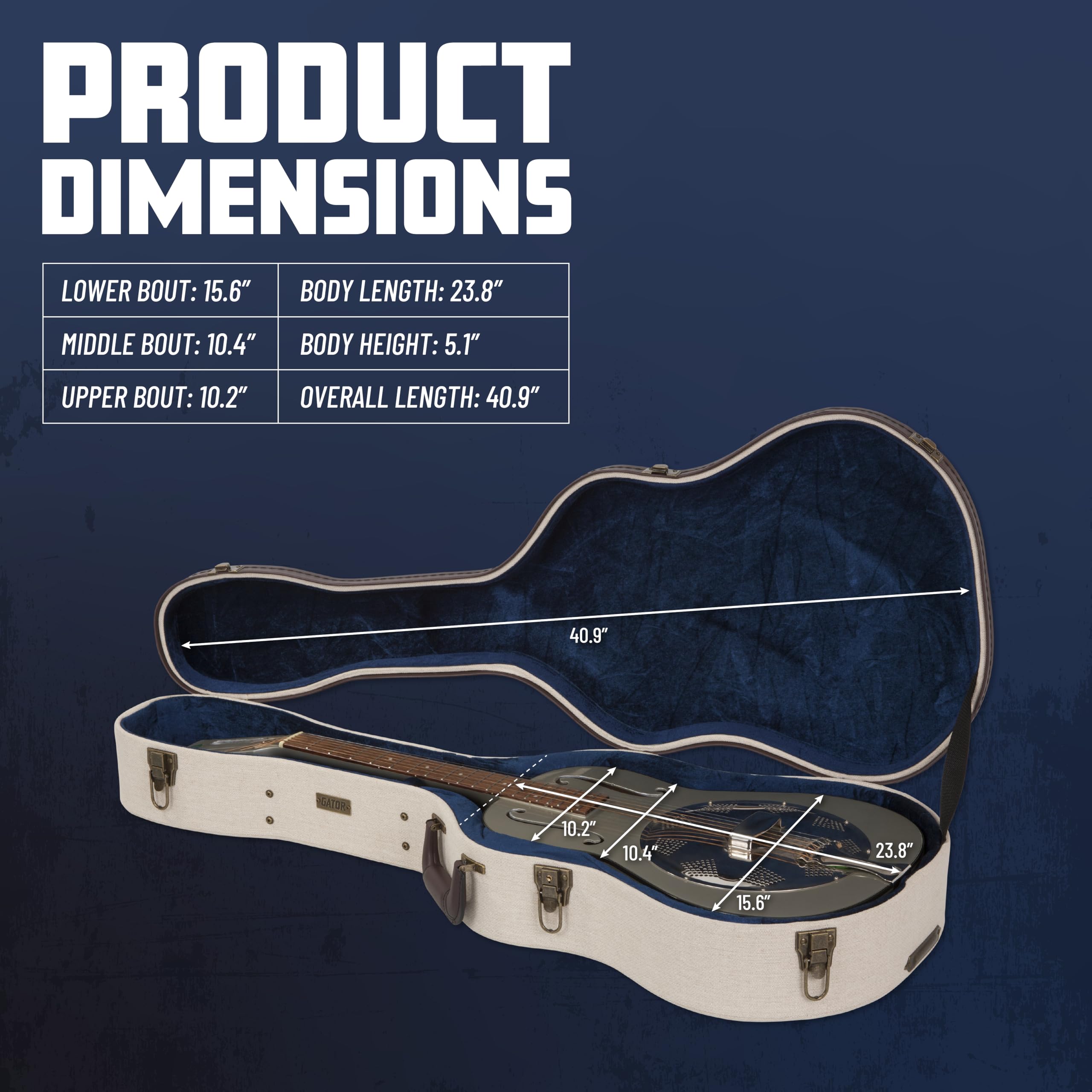 Gator Cases - GW-JM RESO - astuccio per chitarra resofonica
