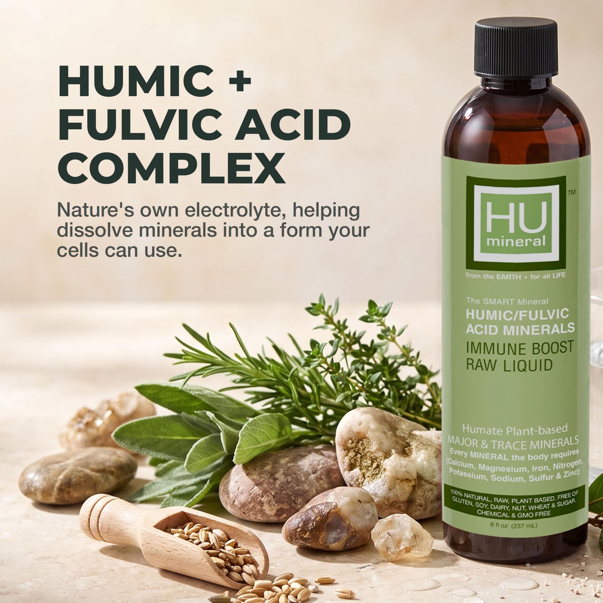 Humic/Fulvic Acid Mineral, Major & Trace Minerals, Liquid Supplement - 8 oz — Amazon image 5