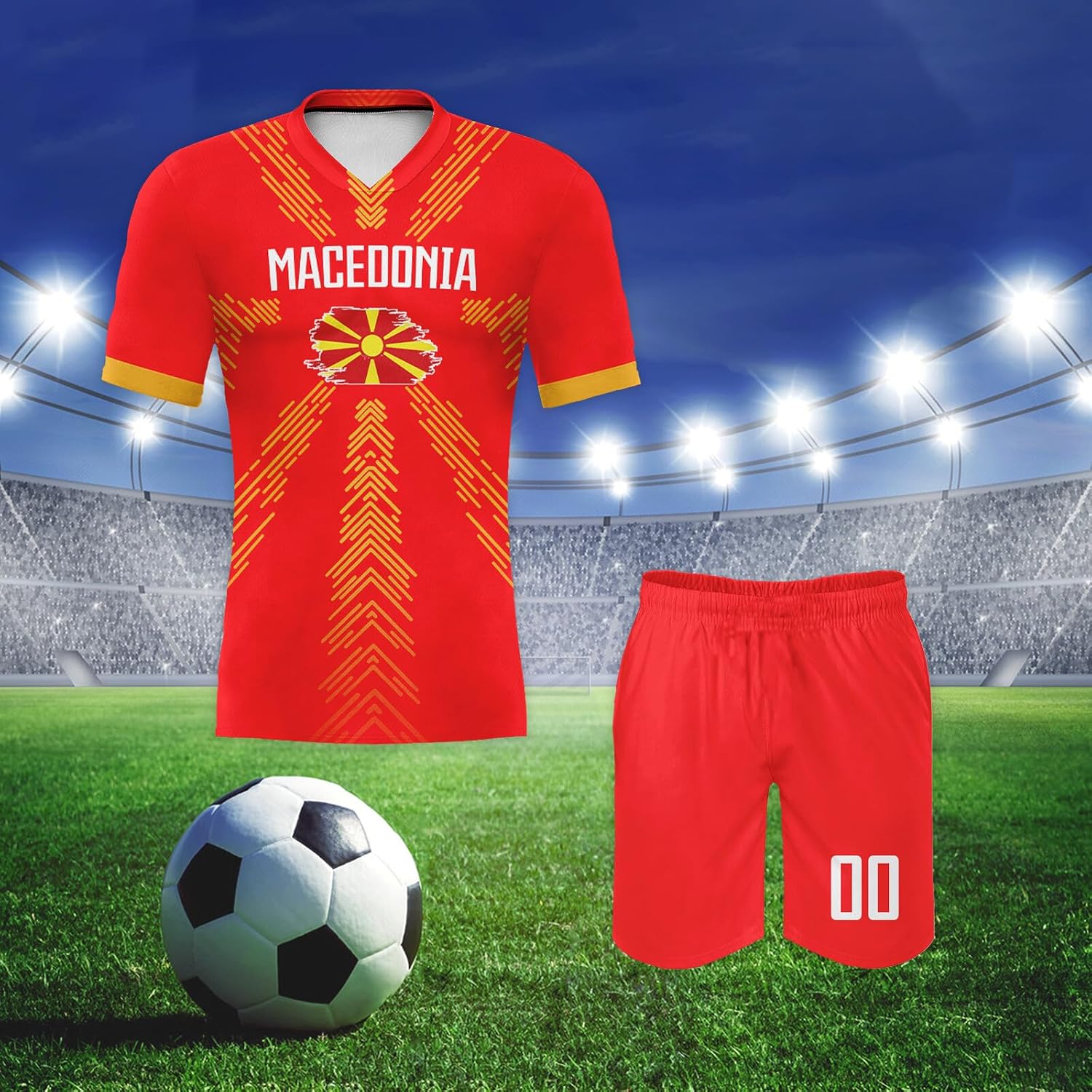 Custom 2026 National Soccer Team Jersey Set Personalized Name Number Uniform Shirts Shorts for Men Women Youth Fans Gift