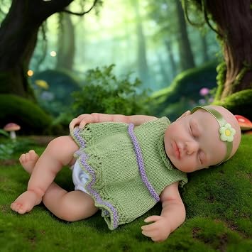 Anano Platinum Silicone Baby Doll,12 Inch Reborn Baby Dolls Girls Real Looking Babies Dolls,Bebes De Silicona Reales Mini Silicone Babies Birthday Gifts For Kids