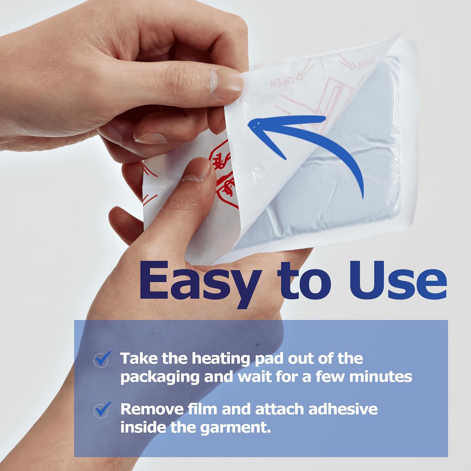 Adhesive Body Warmer Large Size 30Pack - Up to 12 Hours, Long Lasting Heat, Disposable Air-Activated Heater Patch, Outdoor Sports, Camping, Winter Commutes, Made in Korea-TSA Compliant