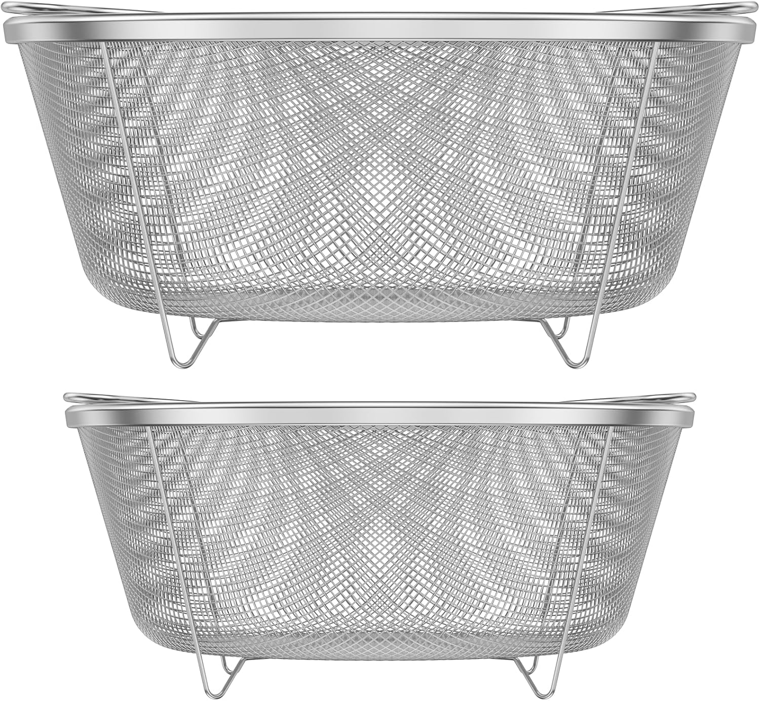 2Pcs Steamer Basket Insert,Stainless Steel Steamer,Vegetable Steamer