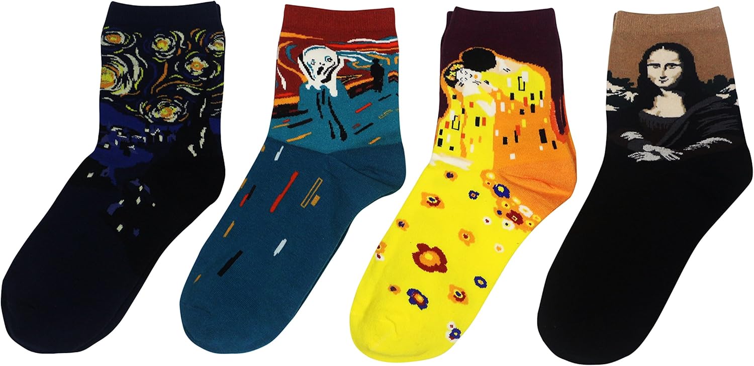 Women's 4/5 Packs Animal Dress Cotton Crew Novelty Socks - Image 4
