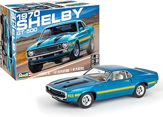 Revell 14563 1970 Shelby GT-500 1:25 Scale Model Kit - 112 Parts, Skill Level 4, Detailed V8 Engine