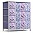 Sorbus Kids Dresser with 7 Drawers - Storage Chest Organizer Unit with Steel Frame, Wood Top & Handles, Tie-dye Fabric Bins for Clothes - Wide Furniture for Bedroom Hallway Kids Room Nursery & Closet